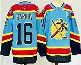 Men's Florida Panthers #16 Aleksander Barkov Blue 2024 Reverse Retro Stitched Jersey,baseball caps,new era cap wholesale,wholesale hats